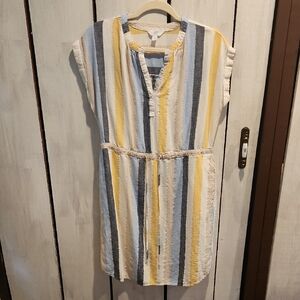 Time and Tru Multicolor Striped Dress Size Small (4-6)